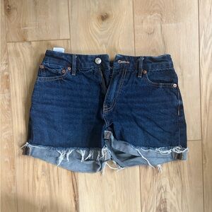 American Eagle Denim Frayed Hem Women Shorts